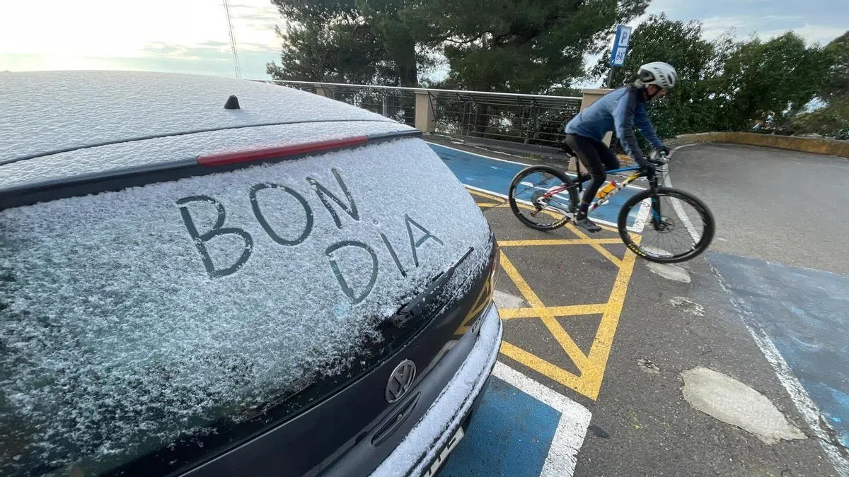 В Барселоне выпал снежок