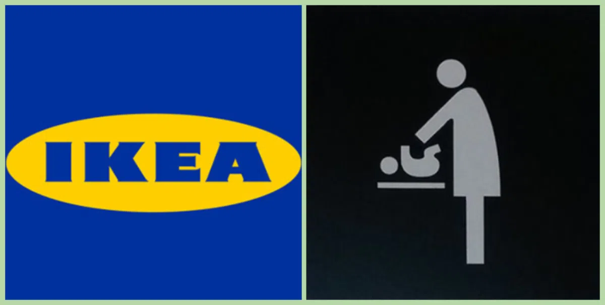 Компанию IKEA обвинили в сексизме из-за табличек на дверях комнат для пеленания