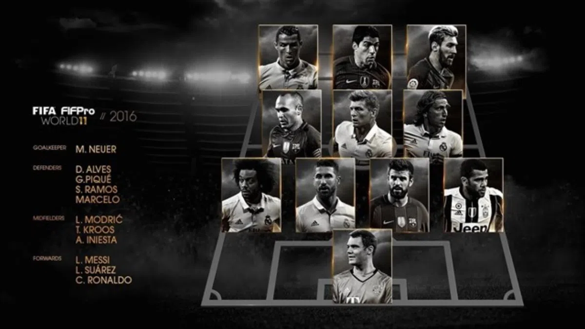 Девять игроков Ла Лиги вошли в лучшую команду FIFA FIFPro 2016