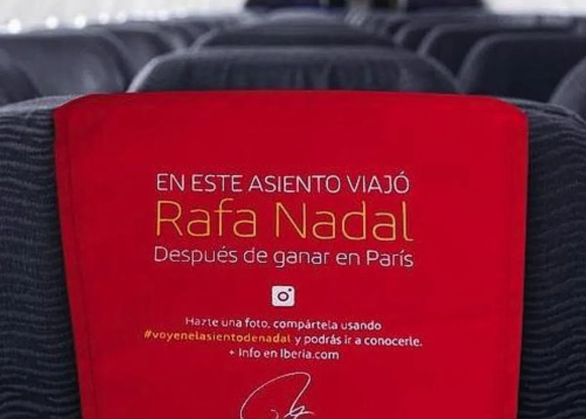 Авиакомпания Iberia разыгрывает тренировку с Рафаэлем Надалем