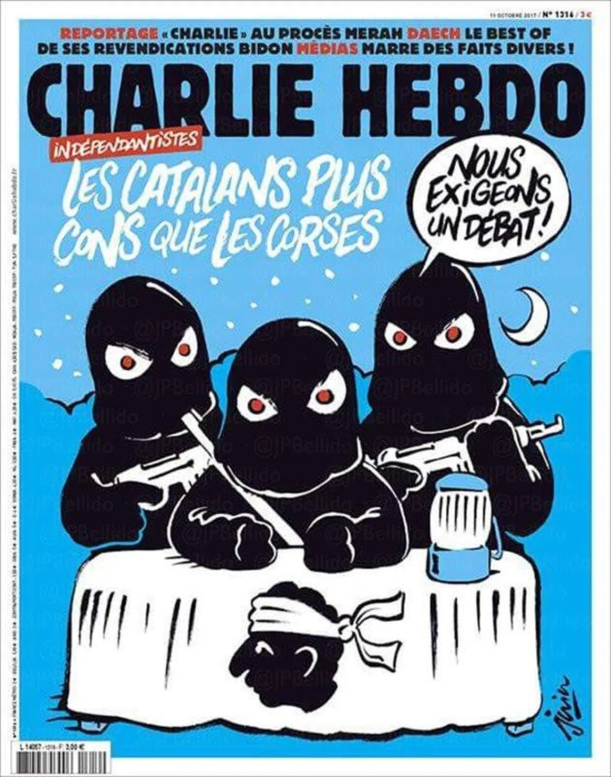 Charlie Hebdo назвал каталонцев глупцами и сравнил с корсиканскими сепаратистами