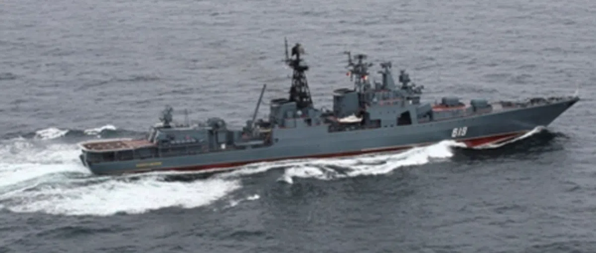 Российские военные корабли вошли в Бискайский залив