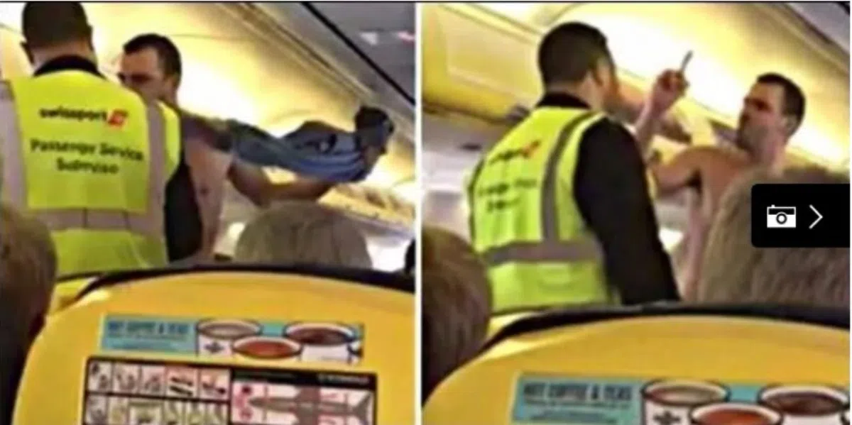 Голый турист создал хаос на рейсе Ryanair на Канары