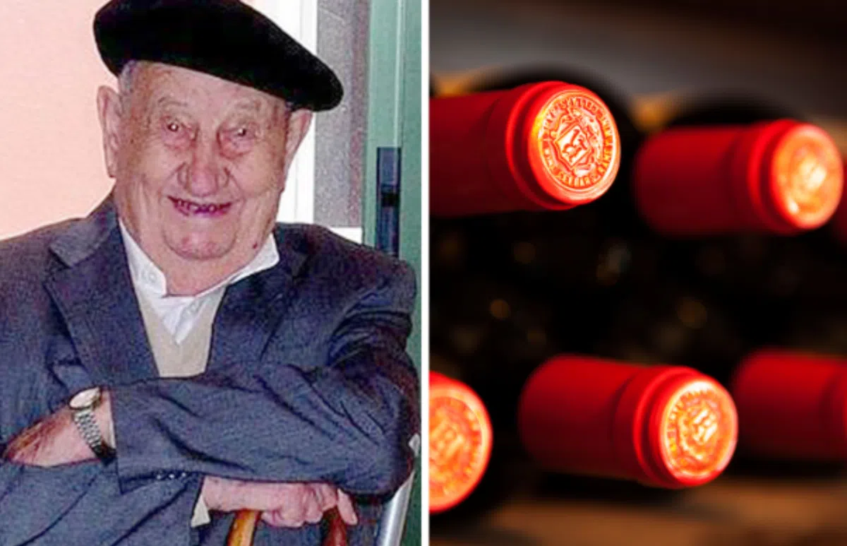 Испанец дожил до 107 лет, употребляя вино вместо воды